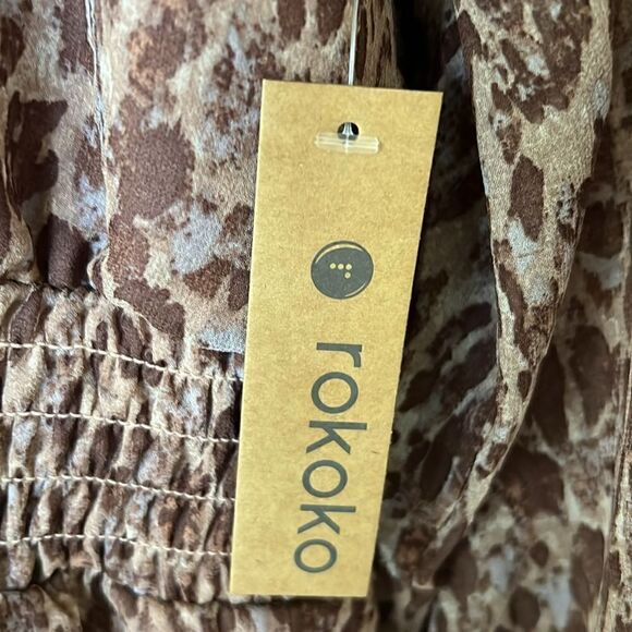 NWT Rokoko Animal Print Chiffon dress 2XL - Picture 6 of 11